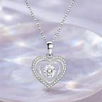 Brilliant Triple Heart Crystal Pendant Necklace